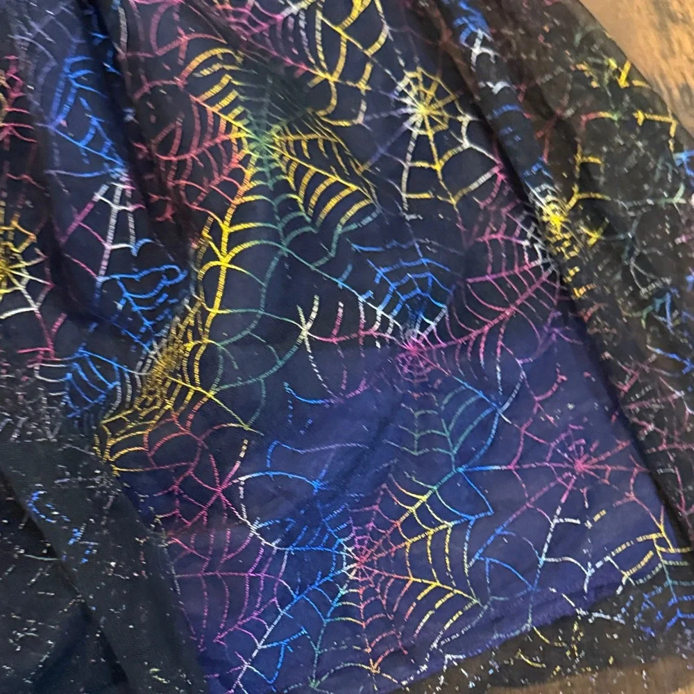 Target Purple and Black Starry Kids Witch Costume Dress - Picture 6 of 8